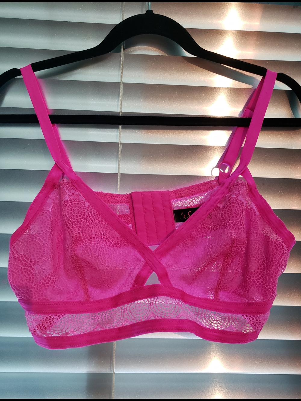 La SENZA Hot Pink Lace Bralette